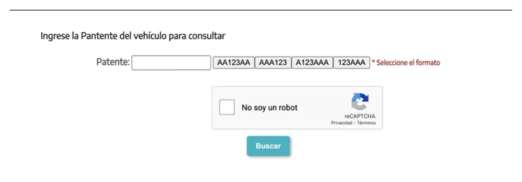 Paso 2 para consultar o cambiar el turno de la VTV en San Nicolas